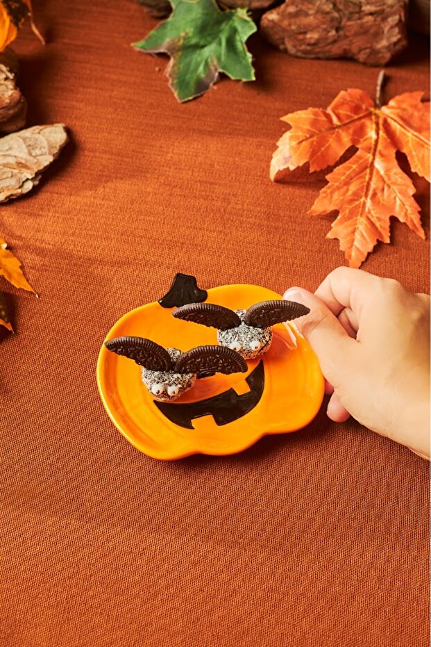 Halloween Pumpkin Tatlı Tabağı 12 cm - 2