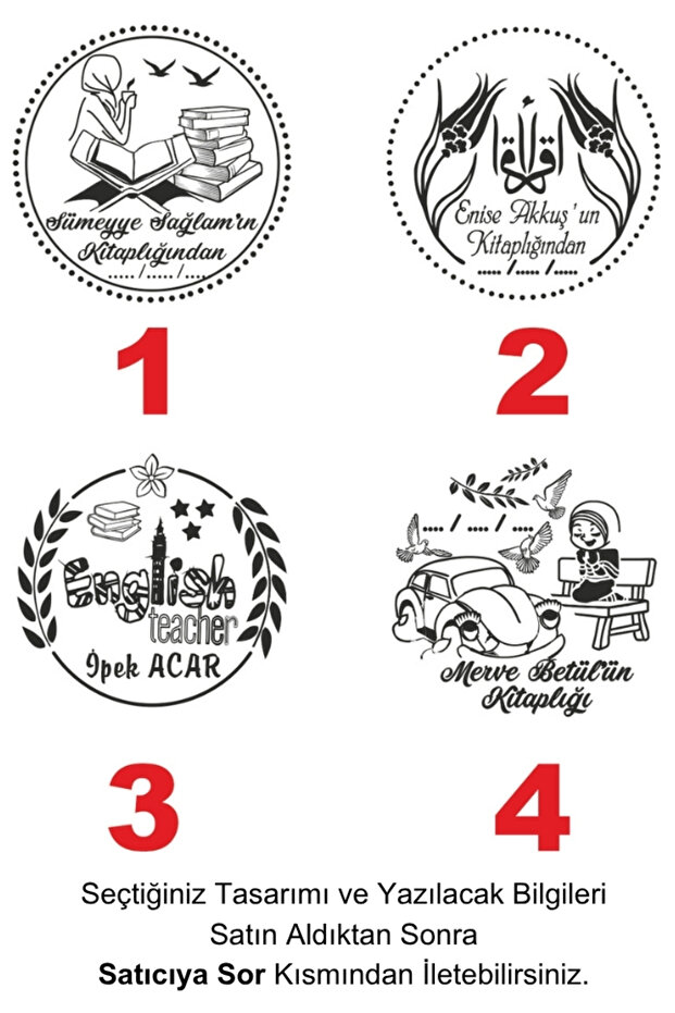 Ahşap Kitap Mühürü (Stampa Hediyeli) - 5