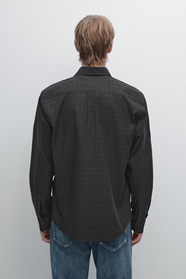 Regular fit kareli gömlek - 3