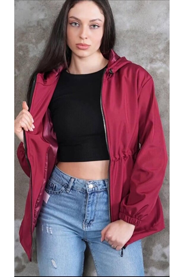 Bordo yağmurluk - 1