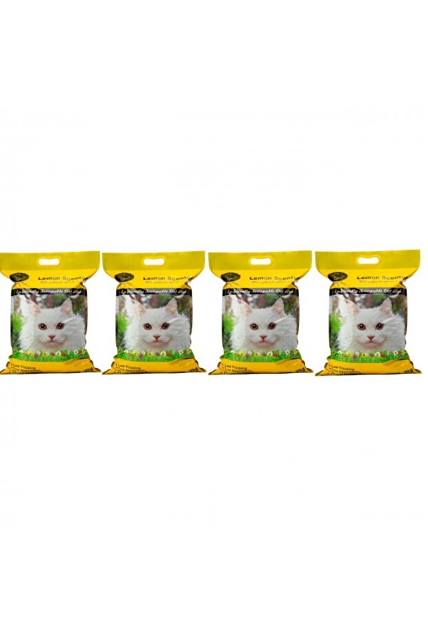 Cat Litter Bentonite Strong Clumping Lemon Scented 8kg x 4bag (Total 32kg)
