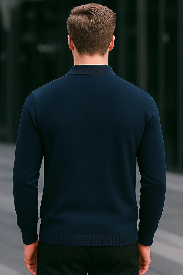 Men's Half Zipper Basic Winter 3-Piece Sweatshirt - 6