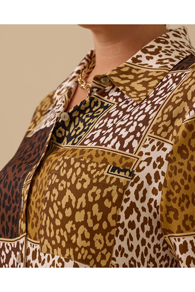 قميص منقوش مقاس كبير - 4