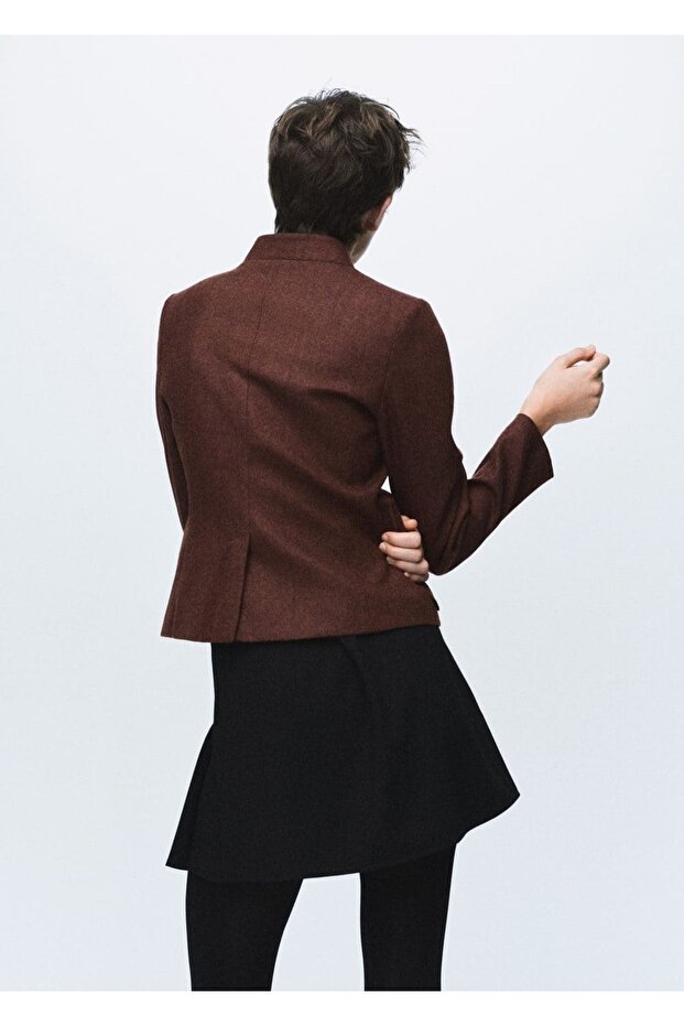 Cepli yün ceket - 4