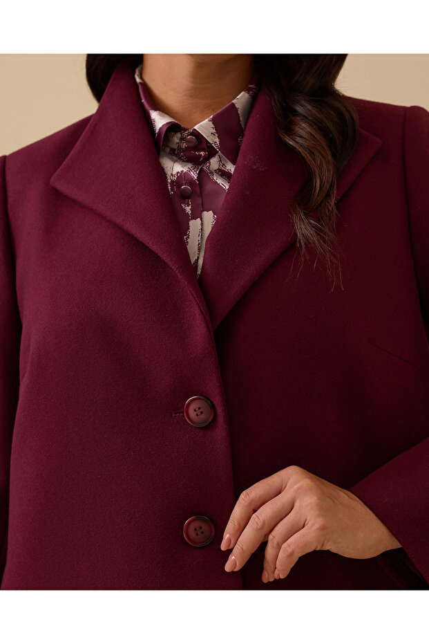 معطف كبير الحجم بأزرار - 6