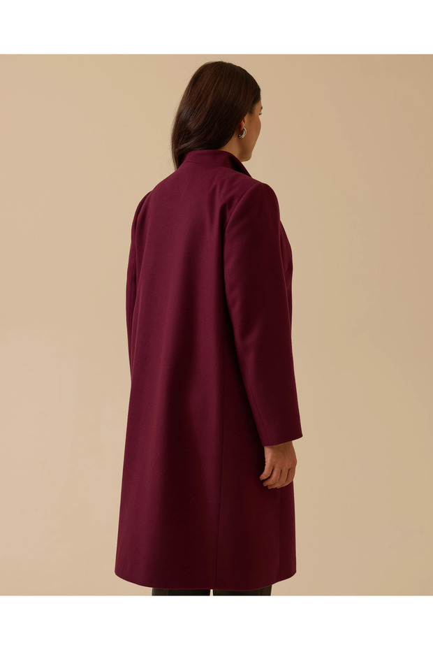 معطف كبير الحجم بأزرار - 5