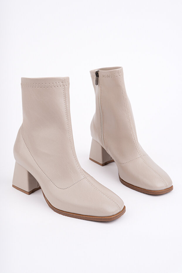 CNG-2001 Kalın Topuklu Streç Bot - 2