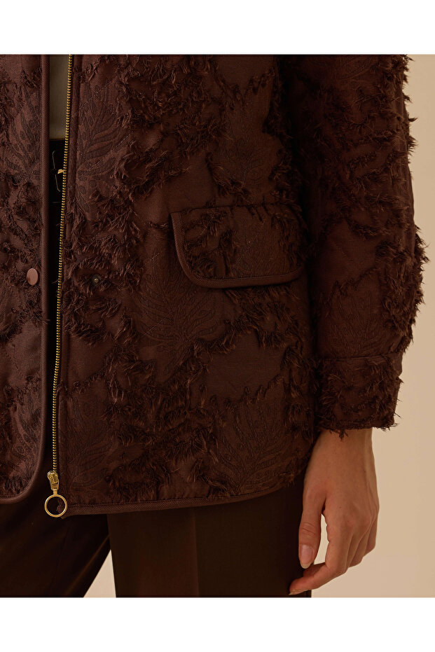 Patterned Textured Anorak - 4