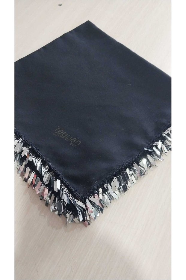 Handmade Crochet Sequin Embroidery//Crochet Embroidered Yemeni/Handmade Dowry Veil/100X100/Reyyan Yemeni