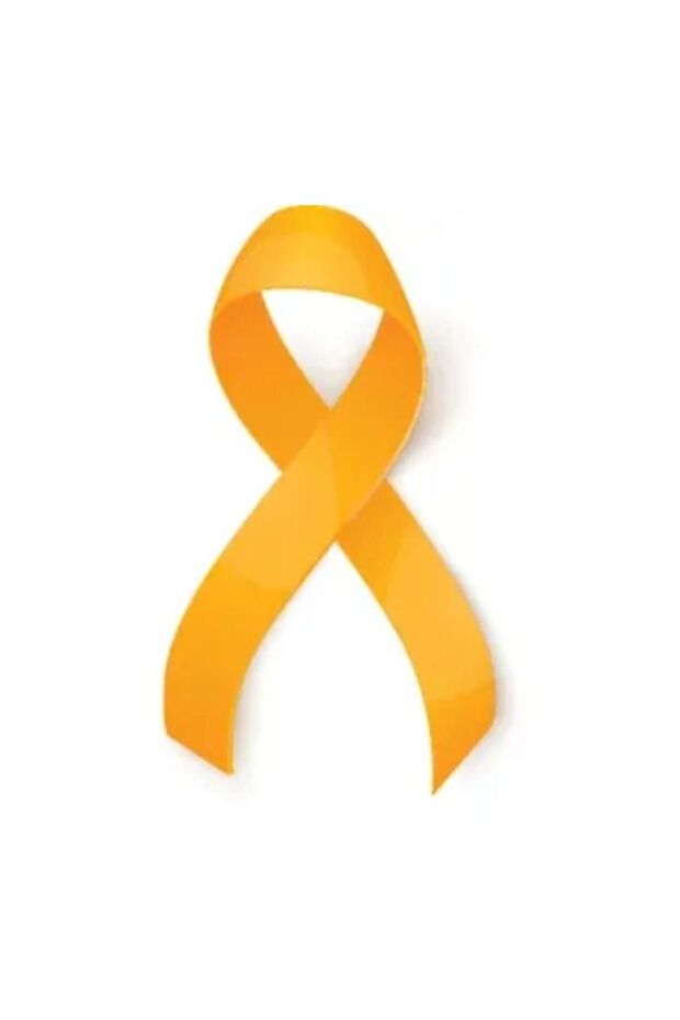 Cancer Awareness Ribbons with Pins (Pack of 2) - Amber