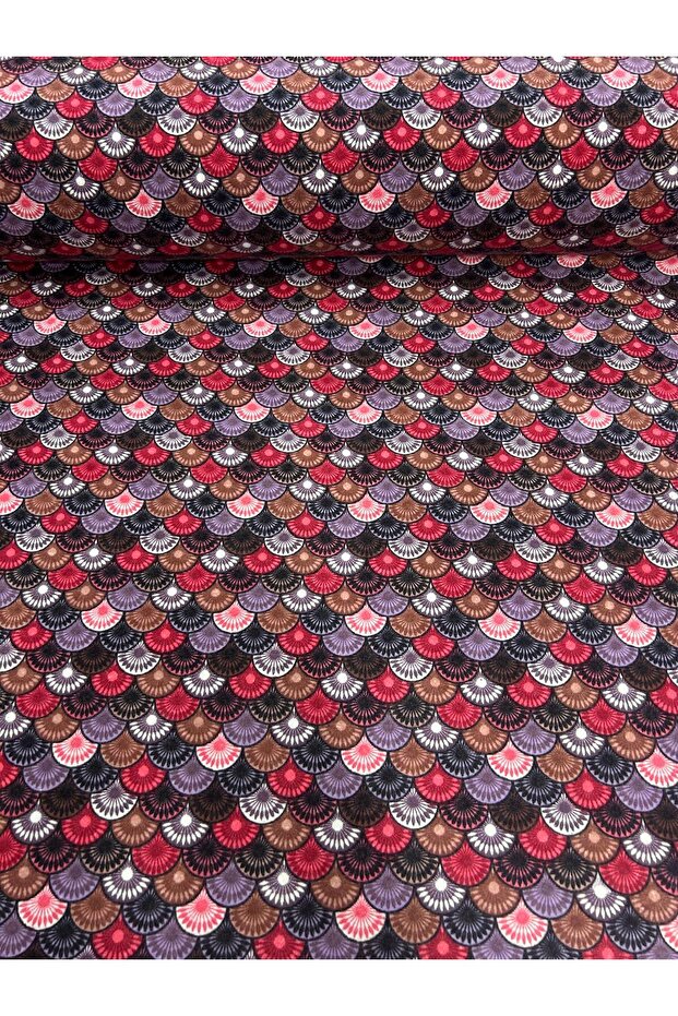 قماش ديفيتين بنمط دائري - بنفسجي - 1