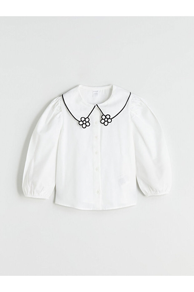 Bebe Yaka Kız Çocuk Gömlek - 3