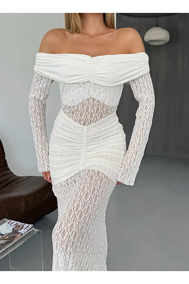 Premium Dantelli elbise - 4