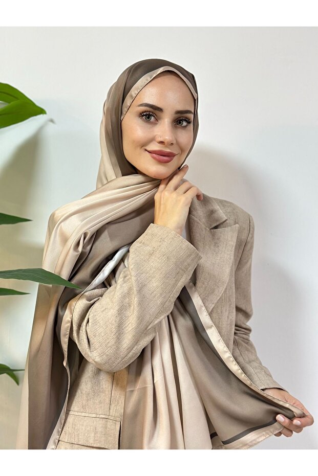 Modal Degrade Şal - Vizon - 3