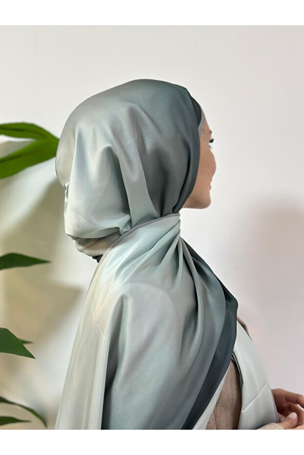 Modal Degrade Şal - Çağla Yeşili - 4