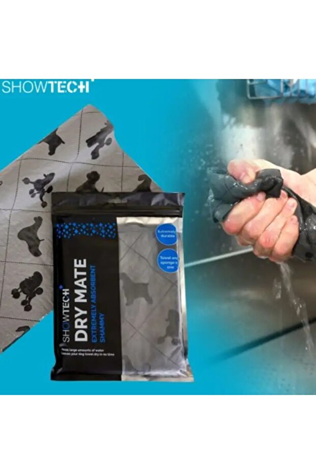 Show Tech+ Dry Mate Kedi Köpek Kurulama Yüksek Emici Havlu - 3