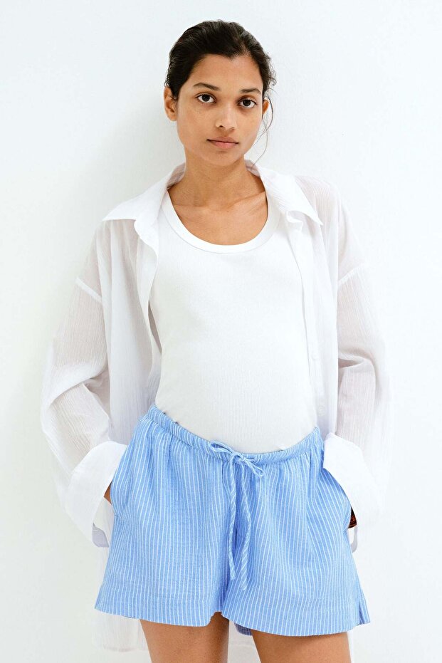 شورت موسلين برباط من MAMA - 1