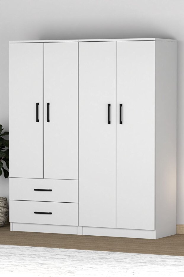 Loop 4 Kapak 2 Çekmeceli Gardrop - 2