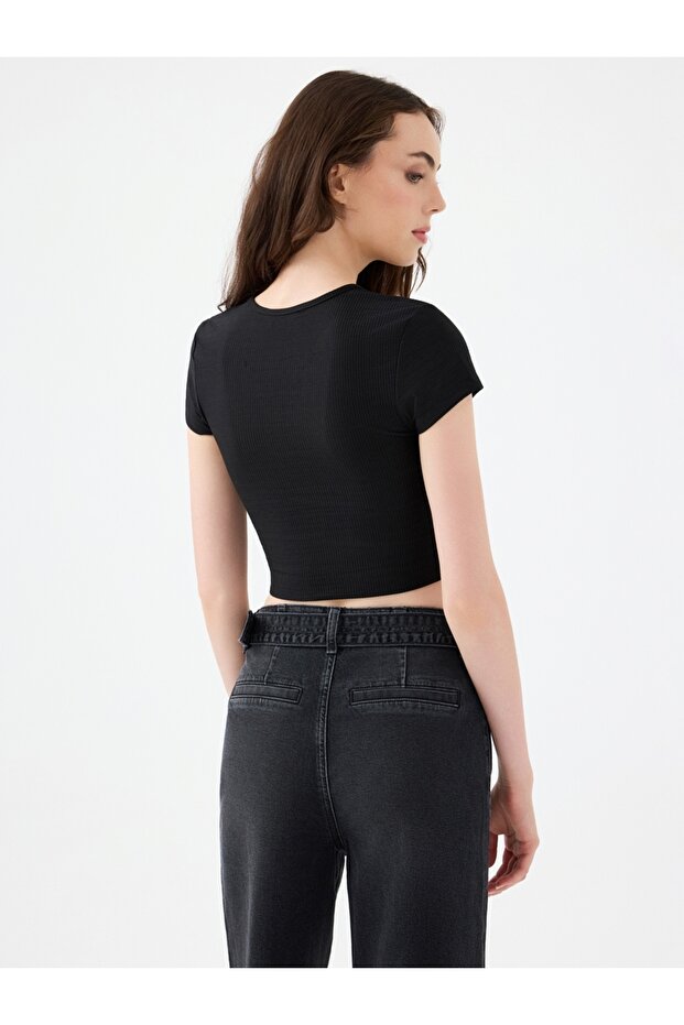 Crop Kadın Tshirt K.kol - 2