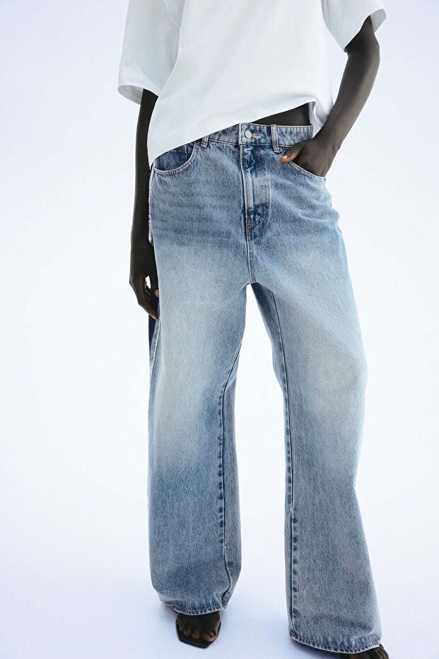 جينز ذو ألواح جانبية - 1