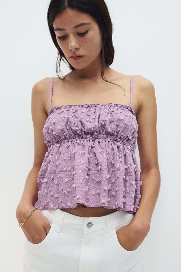 Textured jersey top - 3