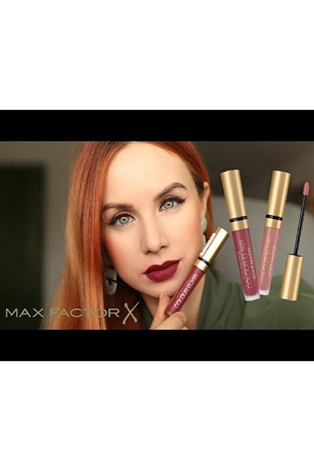 Mat Ruj - Elixir Matte 010 Russet +Facefinity 3'ü 1 Arada Kalıcı Fondöten Set+Bambu Fırça Hediye - 4