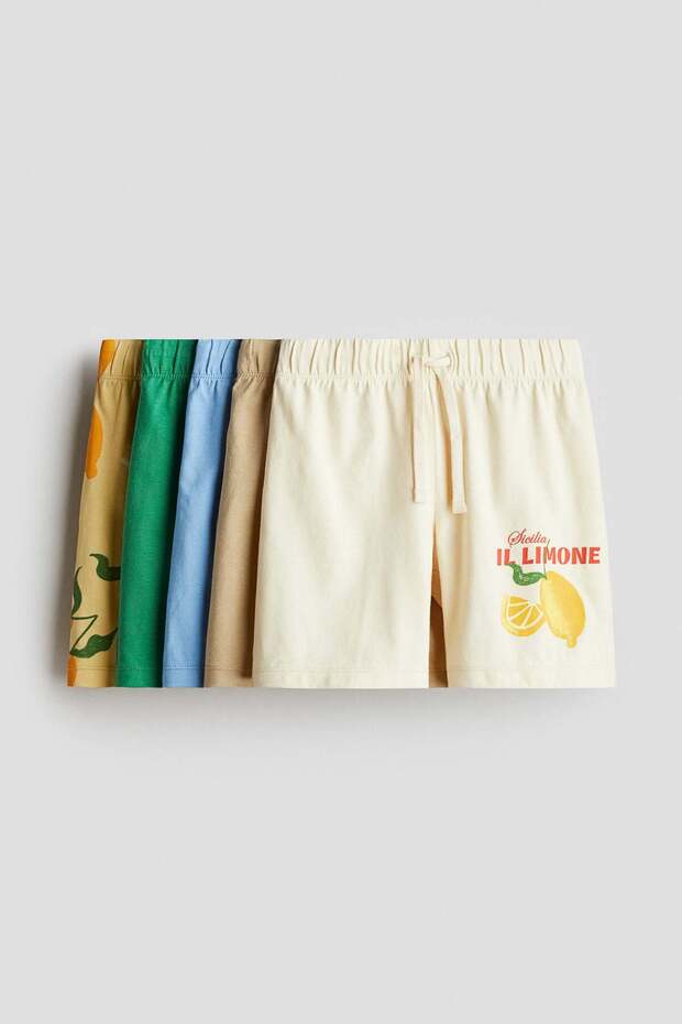 5-pack pull-on shorts