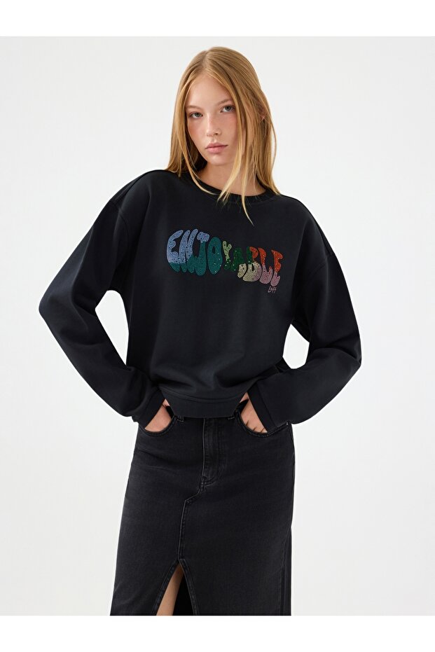 Regular Fit Kadın Sweatshirt - 1