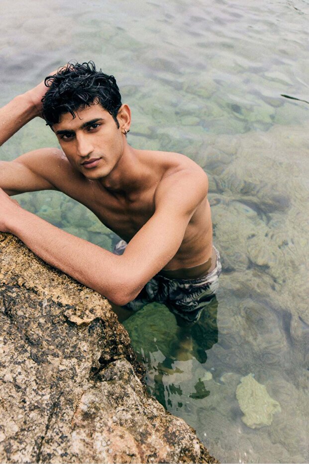 شورت سباحة منقوش - 5