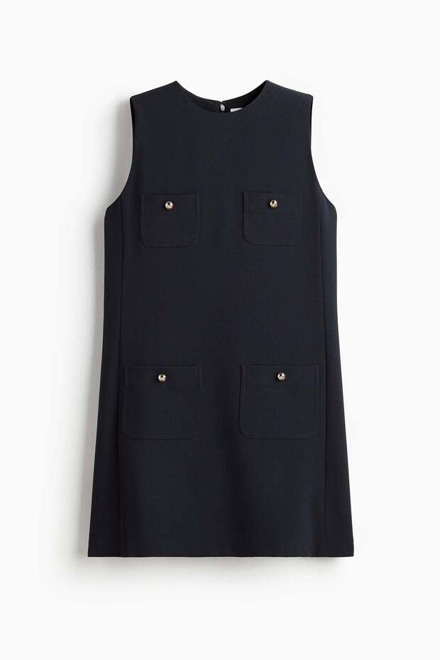Pocket-detail shift dress