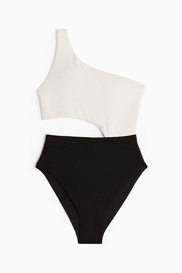 Padded-cup High-leg swimsuit