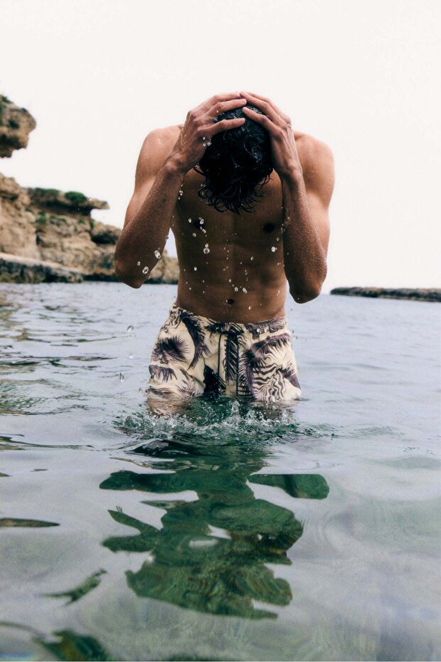 شورت سباحة منقوش - 3