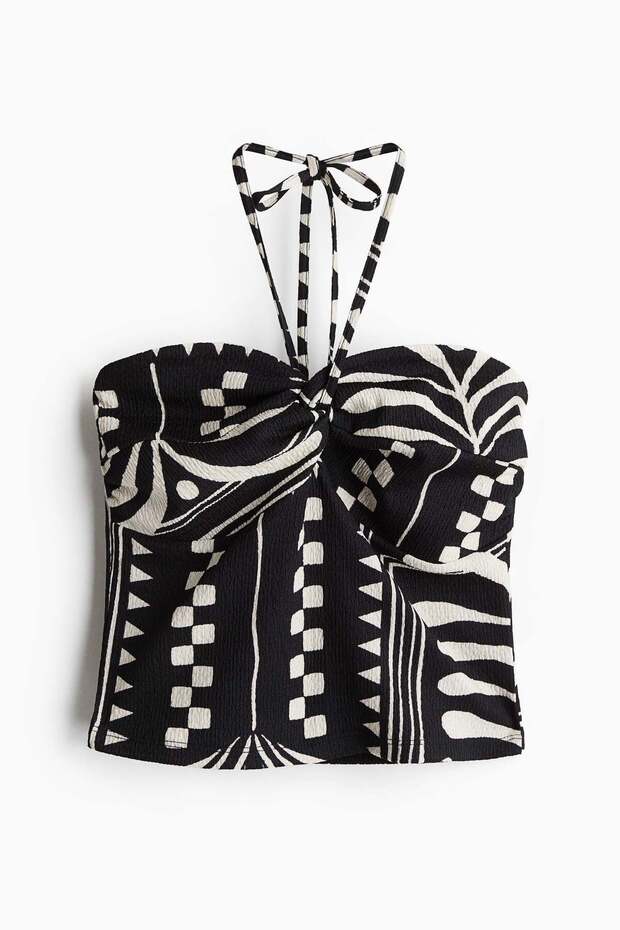 Short halterneck top