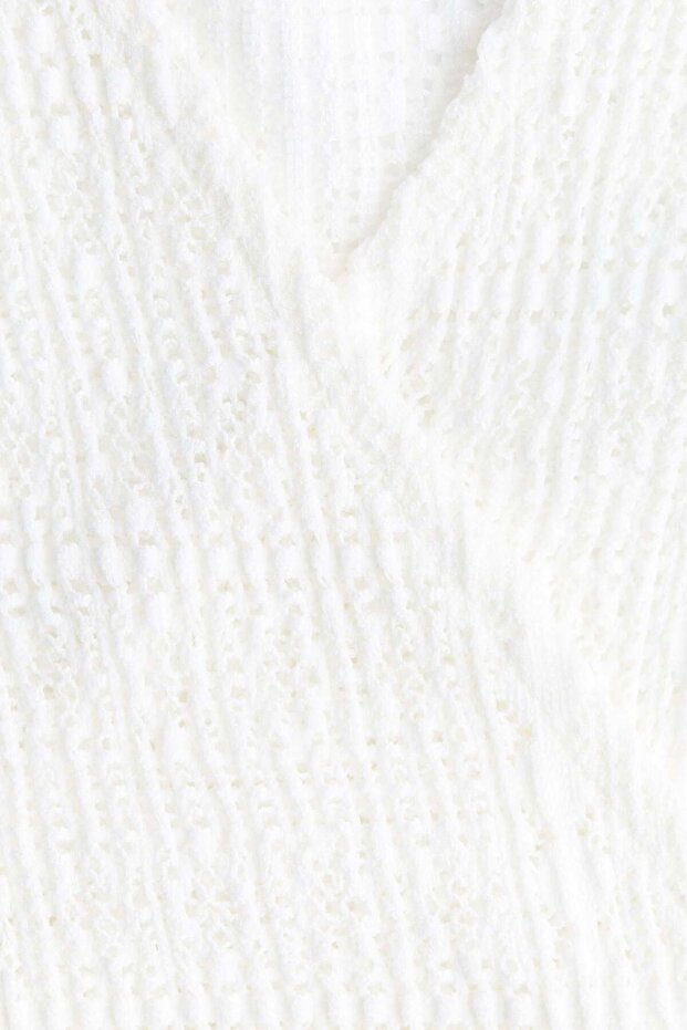 بلوزة ملفوفة مقصوصة - 2