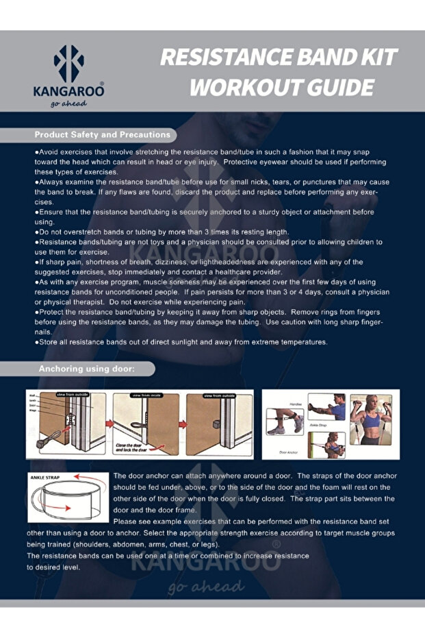 مجموعة بساط التمارين مع حبال المقاومة الشاملة - 4