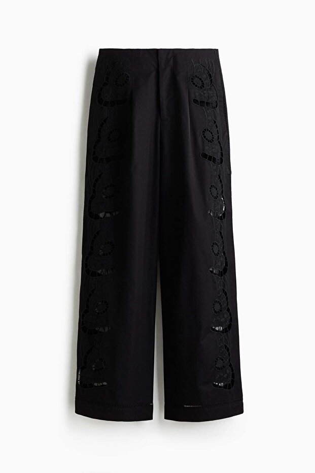 Broderie anglaise trousers