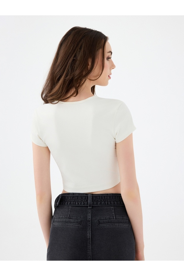 Crop Kadın Tshirt K.kol - 3