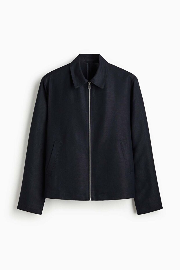 سترة من مزيج الكتان بقصّة عادية - 7