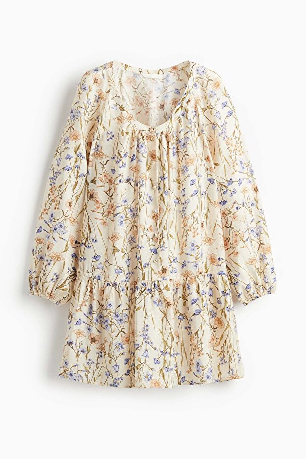 Button-front tunic dress - 3