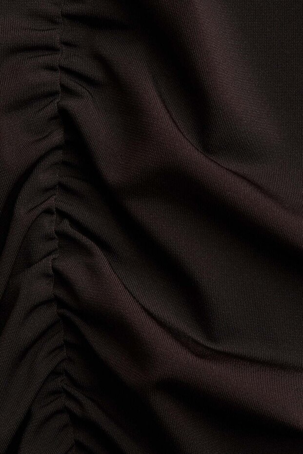 Draped long-sleeved top - 1