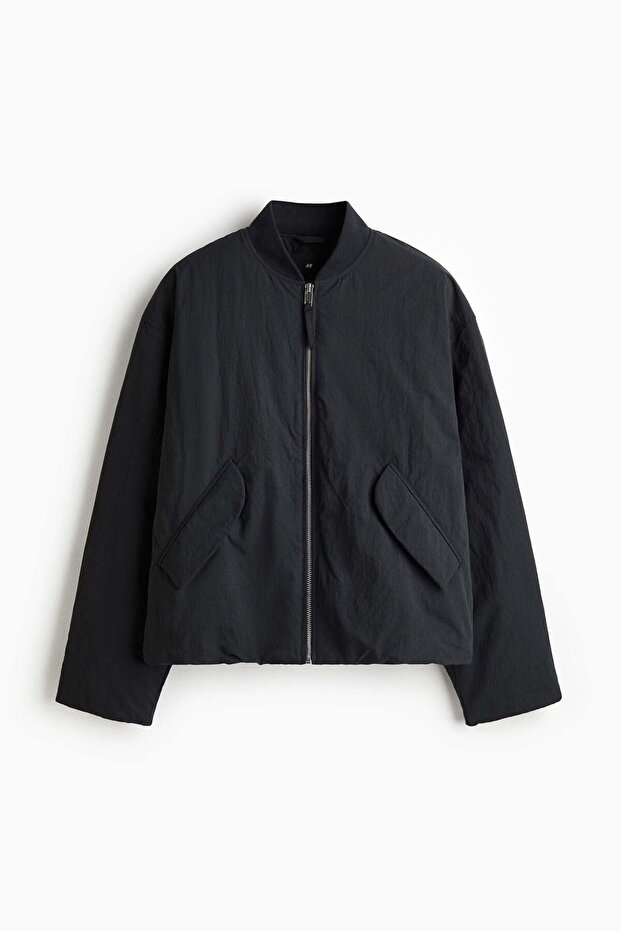Loose Fit Nylon bomber jacket