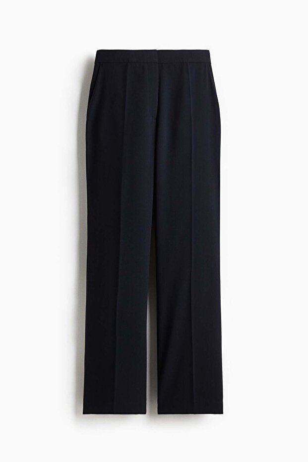 Straight crease-leg trousers
