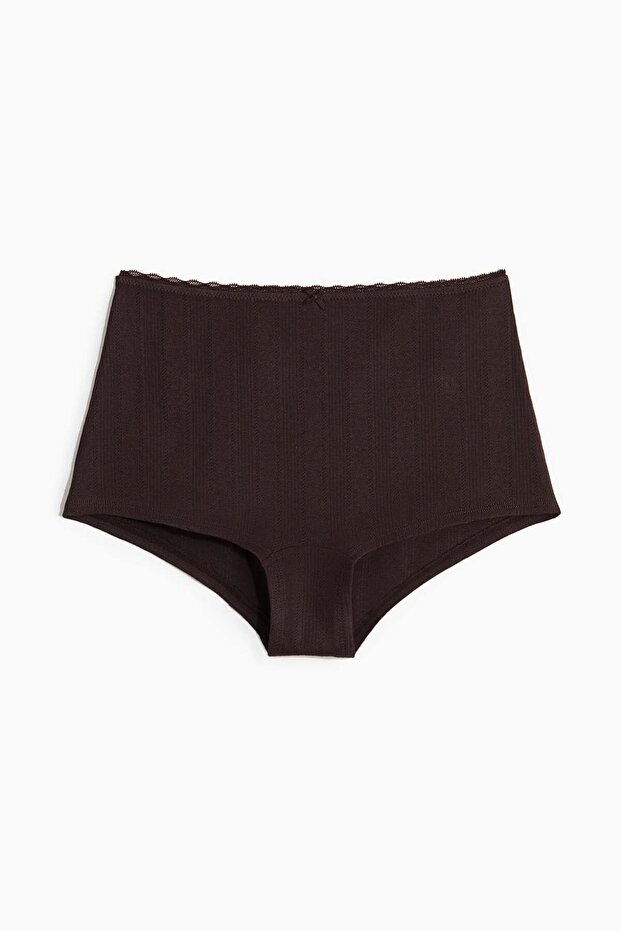 Pointelle shortie briefs