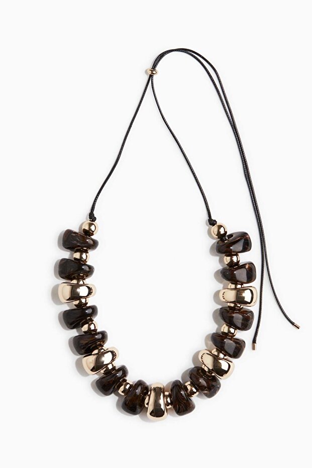 Beaded cord necklace