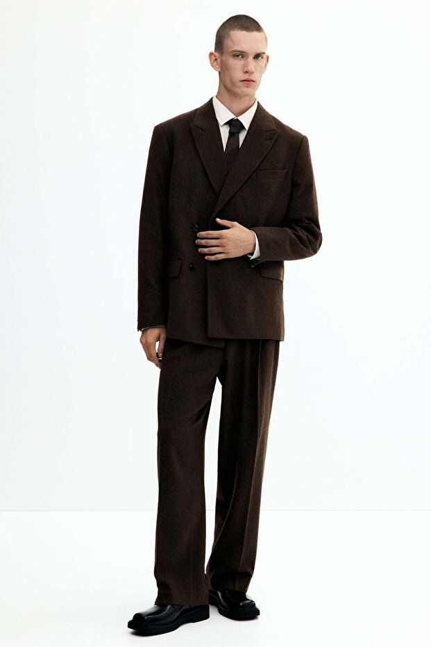 سترة قصة مريحة بأزرار على الجهتين - 2