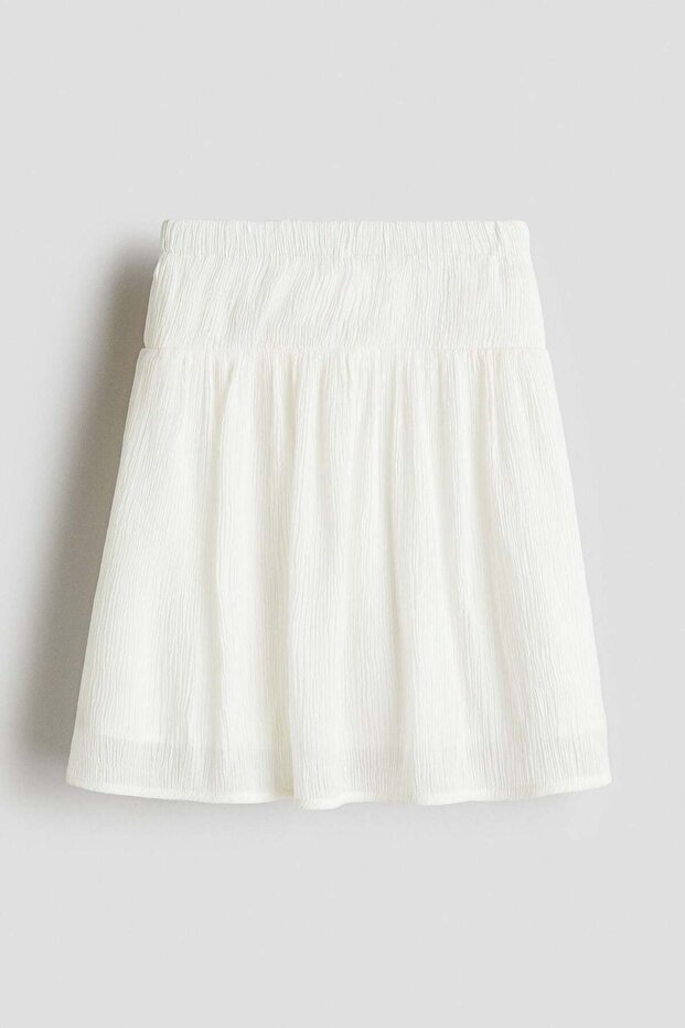 Crinkled chiffon skirt