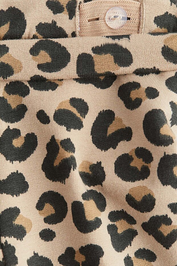 بنطال ضيق مطبوع ببطانة داخلية ناعمة - 2