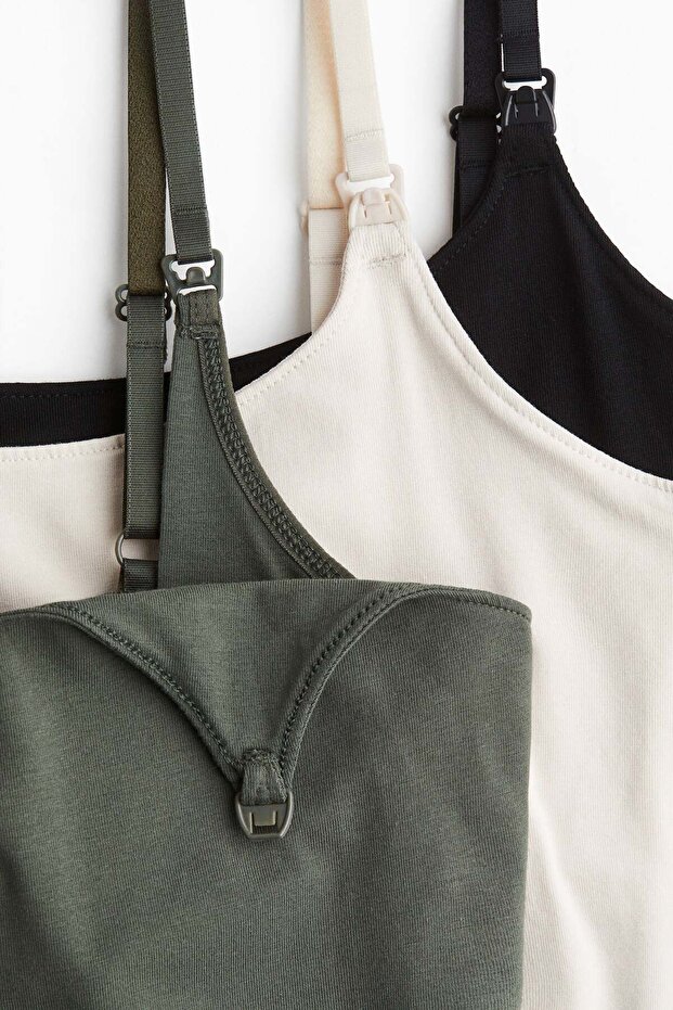 MAMA 3-pack nursing vest tops