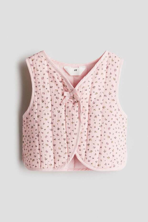 Quilted muslin waistcoat
