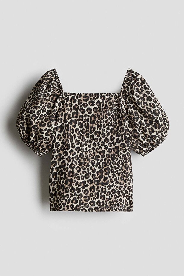 Puff-sleeve top - 1
